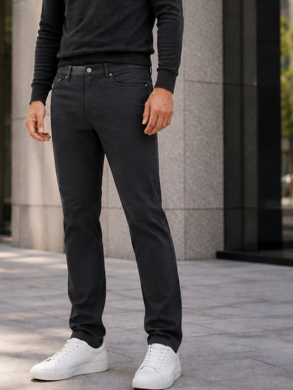 Lululemon ABC Classic Fit 5 Pocket Pant Warpstreme Obsidian Gray 34x33